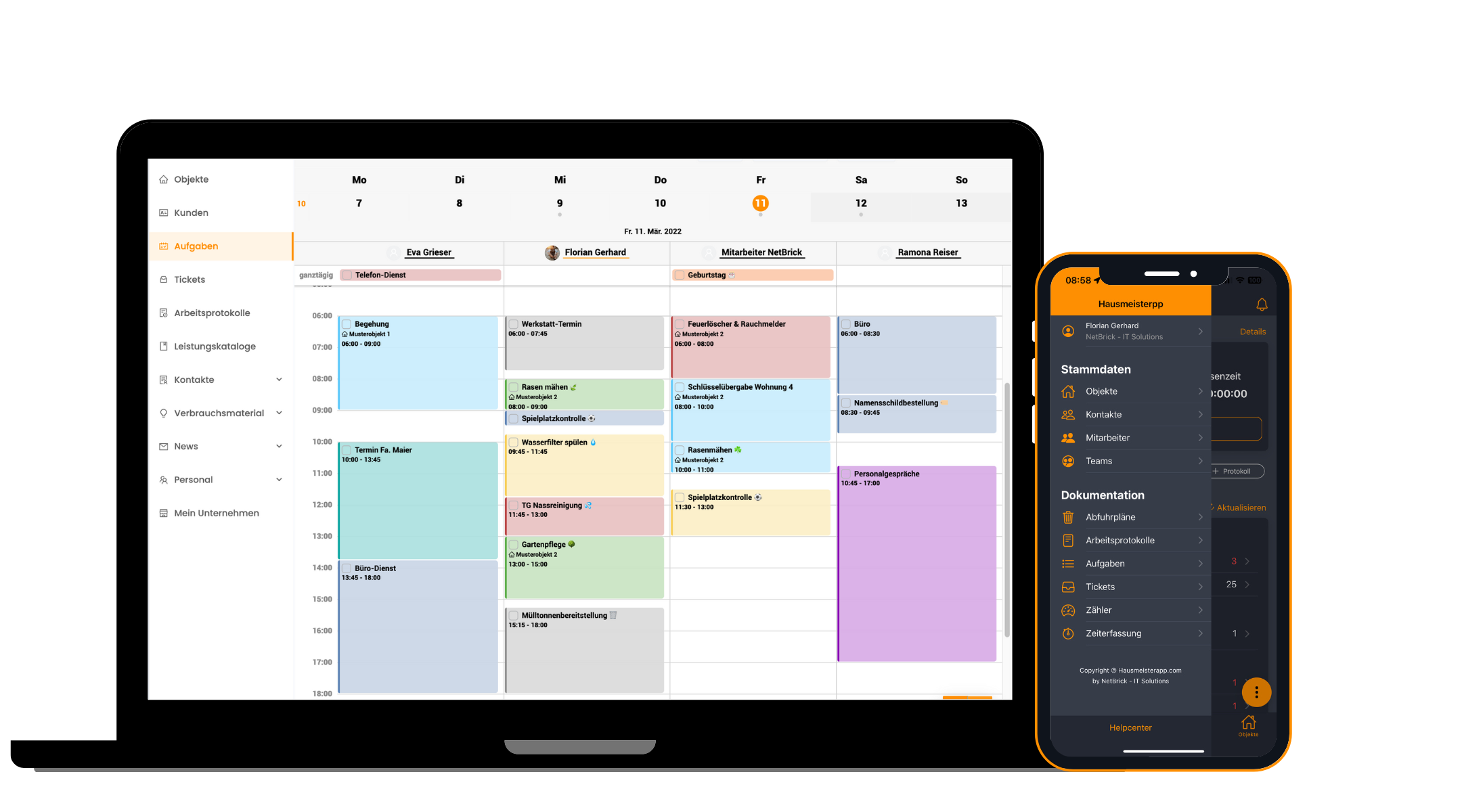 Hausmeisterapp Leistungen