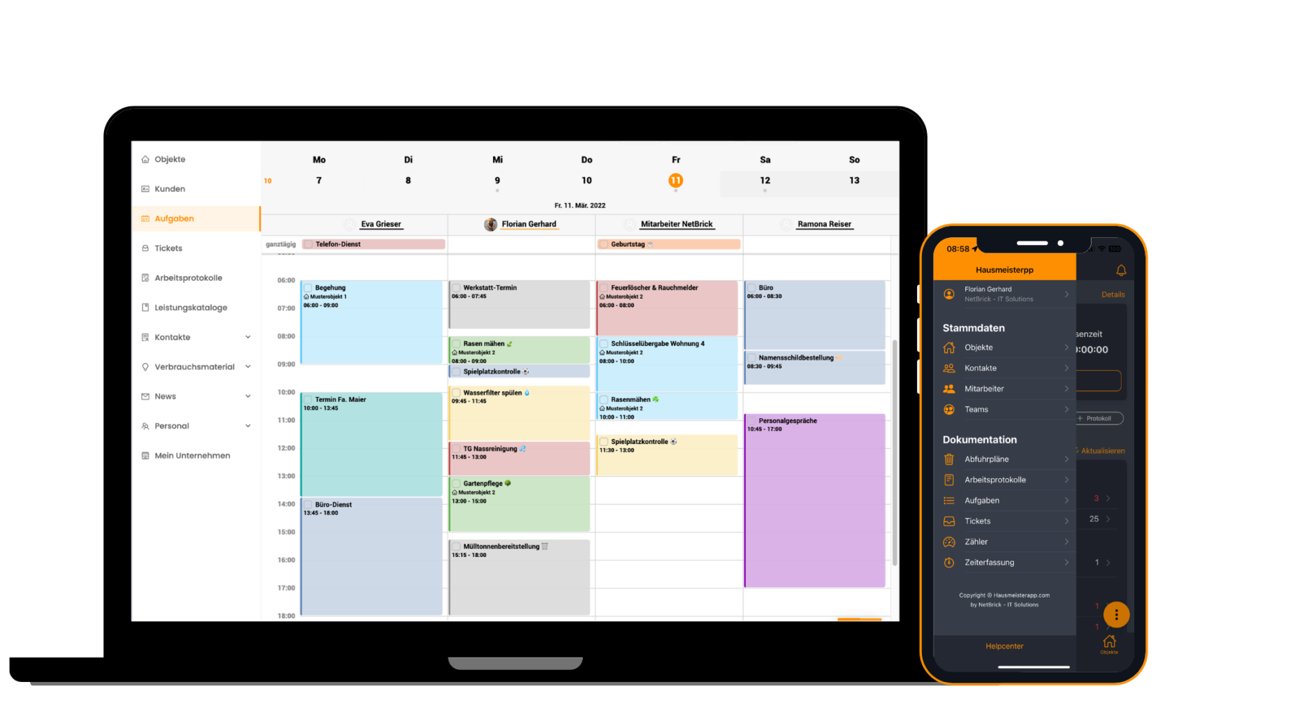Hausmeisterapp für Kunden